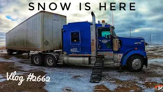 SNOW IS HERE!!! | My Trucking Life | #2662 | Nov 6th, 2022