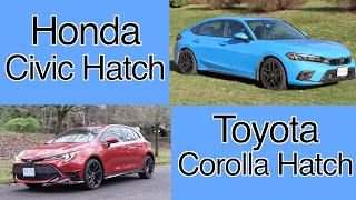 New Honda Civic hatchback VS Toyota Corolla hatchback comparison