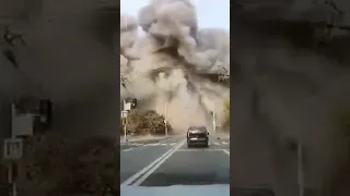 Dashcam footage shows missile strike in Dnipro, Ukraine | USA TODAY #Shorts