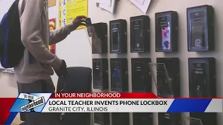Granite City teacher creates unique lockbox for students' phones