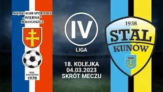 Wierna Małogoszcz 4-0 Stal Kunów || 04.03.23 || Skrót Meczu