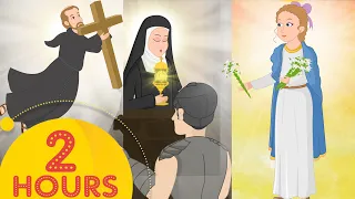 2 Hours of Saints stories- St. Faustina & many more | Stories of Saints
