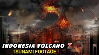 INDONESIA Volcano Erupts Tsunami Footage || Volcano 2024