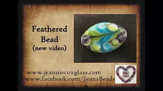 Feathered Glass Bead Updated Version by Jeannie Cox