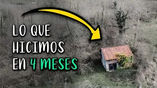 CABAÑA de Piedra ABANDONADA ➡️ Todo lo que hemos avanzado en 4 meses