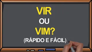 ✅Como Usar Vir e Vim? Veja a diferença! Não erre mais! - Profª Aline