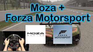 How to make Moza Racing steering wheel work with Forza Motorsport