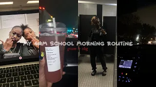 my 4am school morning routine + vlog — grwm, outfit, starbucks & school vlog