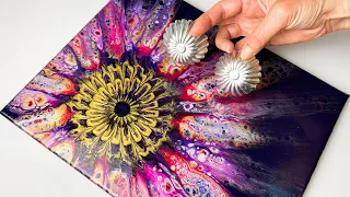 UNBELIEVABLE Flower - Satisfying Techniques ANYONE Can Do! | AB Creative Acrylic Swipe Tutorial