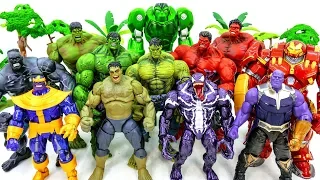 Marvel Avengers HULK, RED HULK, HULK SMASH Collection GO! Defeat Villains Army Battle #Toysplaytime
