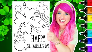 Coloring Happy St. Patrick's Day Coloring Page | Ohuhu Art Markers