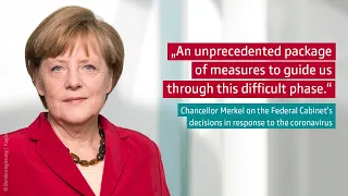 Chancellor Merkel on the Federal Cabinet’s decisions in response to the coronavirus