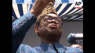 Zaire - President Mobutu public appearance