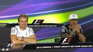 Hamilton And Rosberg On Their F1 Title Showdown | Abu Dhabi Grand Prix 2016