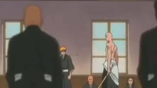 Ikkaku and Ichigo about to fight, Kenpachi interrupts! (Dubbed in English)