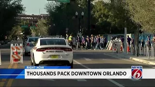 Thousands head downtown Orlando for weekend sporting events