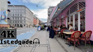 Virtual walking tour 4K, Istedgade Copenhagen / Ultra HD 60FPS / Walking Tour / Tourist Denmark