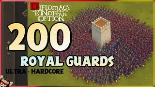 DIPLOMACY IS NOT AN OPTION | 200 Royal Guards | Ultra Hardcore | Challenge (4K)