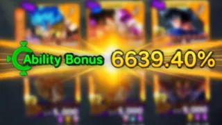 The HIGHEST Ability Bonus Team in Dragon Ball Legends!!