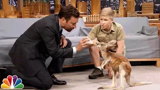 Robert Irwin and Jimmy Feed a Baby Kangaroo