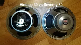 Celestion Vintage 30 vs Seventy 80 - Marshall SL5 Slash