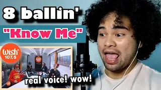 SINGER reacts to 8 BALLIN' "Know Me" live on wish 107.5 Bus | HONEST REACTION + COMMENTS