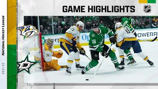 Predators @ Stars 2/9/22 | NHL Highlights