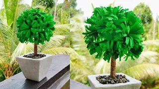 Easy Paper Tree Making | Plant Model For Ambiance