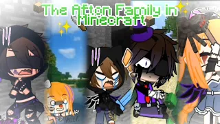 || The Afton family in Minecraft || FNaF ||