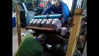 starting a Tatra 813 engine T-930