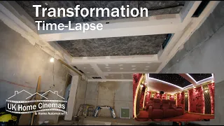 Time-Lapse From Concrete Box To Art Deco Movie Room