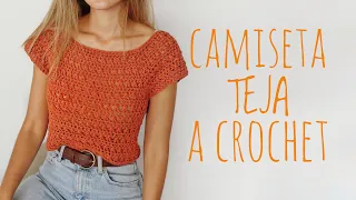 CAMISETA TEJA - Tutorial crochet