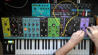 Very Moog jam with Matriarch and Subsequent 37, Eventide Space and Timefactor, Strymon Big Sky