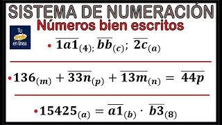 SISTEMA DE NUMERACIÓN: Números bien escritos