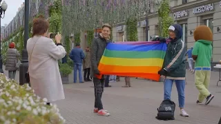 ПРАНК ЛГБТ ФЛАГОМ С ЖЕНЕЙ СВЕТСКИ (Задание Hype Camp)