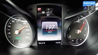 2016 Mercedes GLC 250 d (204hp) - 0-200 km/h acceleration (60FPS)