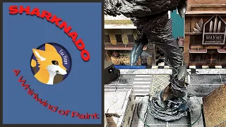 Taking a BITE out of something new: Painting a Sharknado!! (Shark Week)