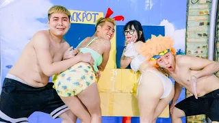 FUNNY JACKPOT FISHING PRANK BATTLE Nerf guns AMAZING SWIMMING POOL GIRL PRANK | LTV NERF WAR