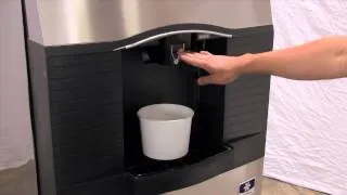 Manitowoc QuietQube Half Size Cube Ice Machine w/ Hotel Dispenser Video (IY-0686C_SFA-291)