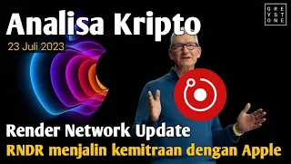 Analisa Kripto - Render Network, RNDR menjalin kemitraan dengan Apple