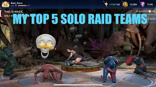 THIS IS MAGIC H7: MY TOP 5 SOLO RAID TEAMS, PLUS HOW TO OWN CHAOS BOSS STARFIRE | INJUSTICE 2 MOBILE