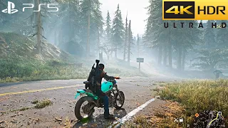 Days Gone (PS5) HDR Ultra Realistic Heavy Snow Free Roam + Mission (4K 60FPS) Pt.24