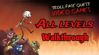TrollFace Quest - Video Games Walkthrough | All Levels + Secret Levels | All Trollemons + Spiders