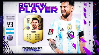 FIFA22 - PLAYER REVIEW : LIONEL MESSI (93) - ULTIMATE TEAM