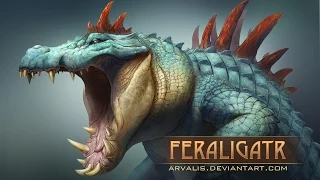 Let's Draw Realistic Feraligatr-Part 2