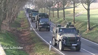 Konvoi Landrover, Eagle, Unimog, MAN, Widder bei Rogäsen