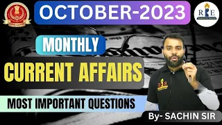 RBE monthly current affairs show| October 2023 top 100 current affairs