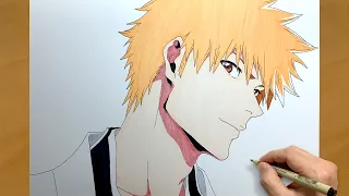 How to Draw Kurosaki Ichigo from BLEACH | step by step | BLEACH | draw anime