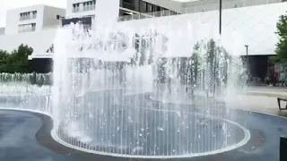 Fountain in slow motion