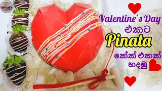 Pinata Cake I පිනාටා කේක් එකක් හදමු